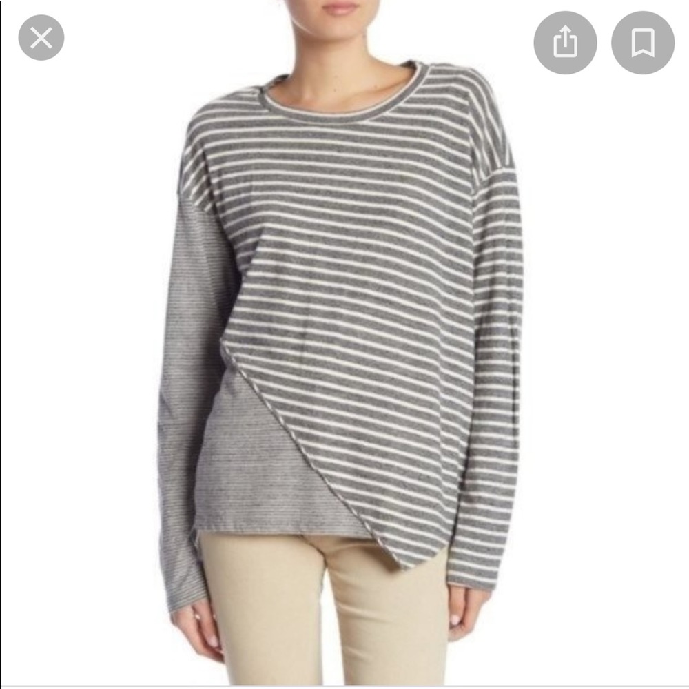 Current Elliot slice stripe Heather T-shirt sold out everywhere